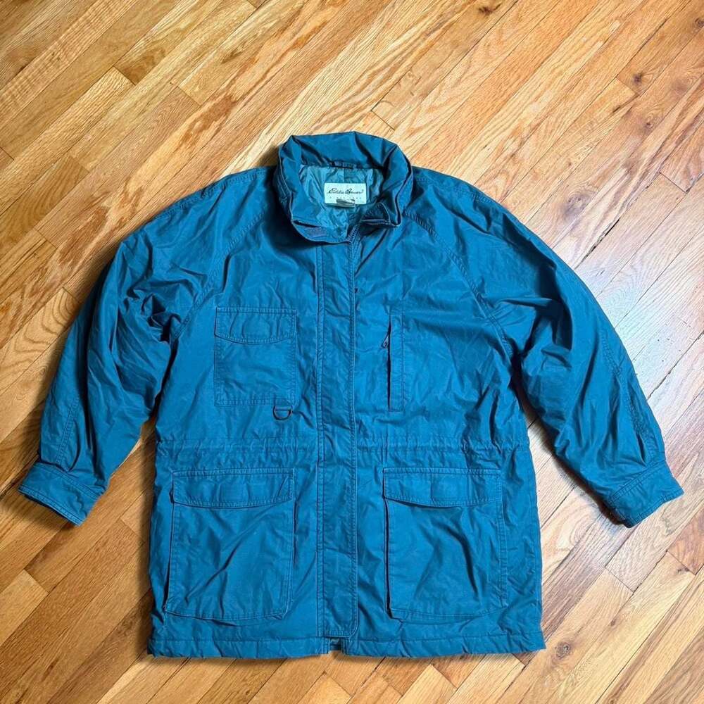 Vintage Eddie Bauer Snowline Goose Down Jacket Teal Size L